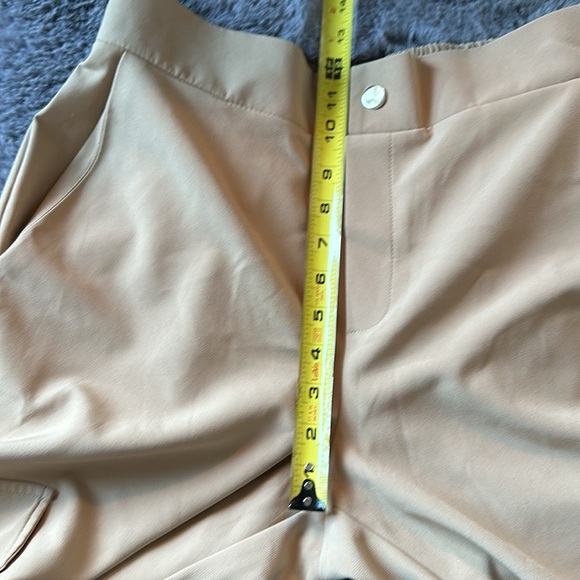 Zara Tan Cargo Pockets Joggers stretch back waist for comfort size M - Picture 11 of 12